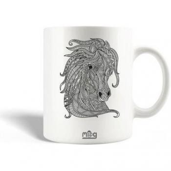 Vaso di Porcellana Cavallo Mandala