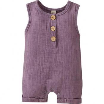 Ropa de Bebé de Algodón con Cuello Redondo