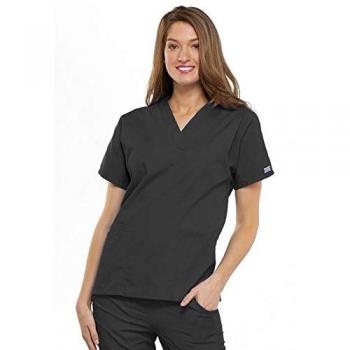 Unisex Cherokee Scrub Top – Pewter, Size XXS (CH4700/PEWT/XXS)