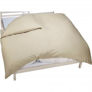 Housse de couette 260 cm Ecru 100% coton OEKO-TEX