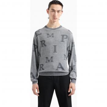 Emporio Armani Men's Blue Round-neck Knitwear