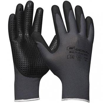 GEBOL 709677 GANTS DE TRAVAIL MULTI FLEX ECO TAILLE 9 L POLYESTER REVÊTEMENT EN NITRILE AVEC NOPPEN 1 PAIRE LOT DE 2