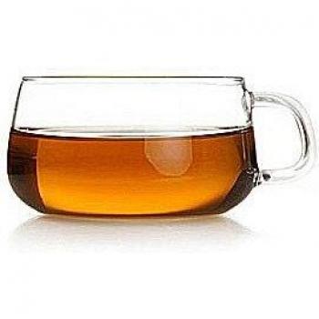 250ml Coffee Mug Glass Saucers