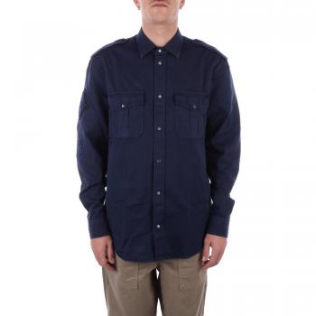 Camicia Blu Dondup per Uomo