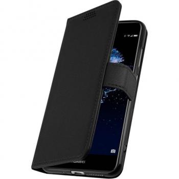 Accesorio Dual: Funda Libro + Billetera Negra para Huawei P10