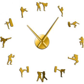 Karate Fighters DIY Wall Timepiece