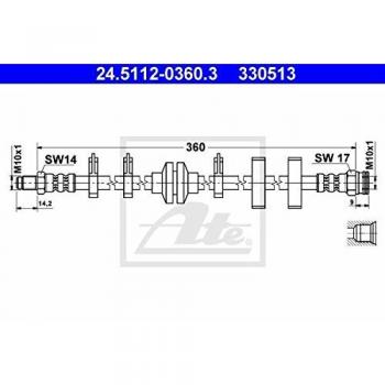 ATE 24.5112 Flexible de frein