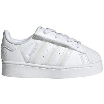 White Adidas Original Kids Superstar Comfort LED Footwear