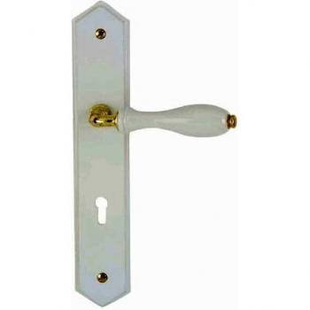 Poignée de porte DT 2000 en bois laqué blanc