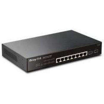 DrayTek VigorSwitch P1092 8-Port PoE+ Smart Switch (8Gb+2SFP)