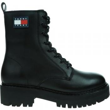 Botas de mujer Tommy Jeans Urban con cordones en color negro