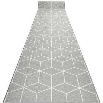 RugsX 57 cm Grey Cube Runner