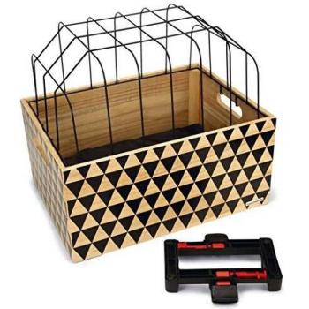 BZ Houten Fietsmand Touring met Kap