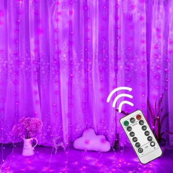 Guirlande à LED 300 lumières avec télécommande