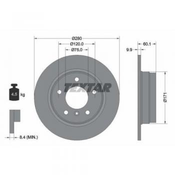 TEXTAR 92055703 Bremsscheibe