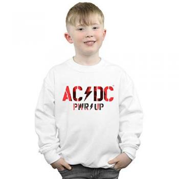 AC/DC Jungen‑PowerUp Shirt mit Fotogestaltung 9–11 Jahre, weiß