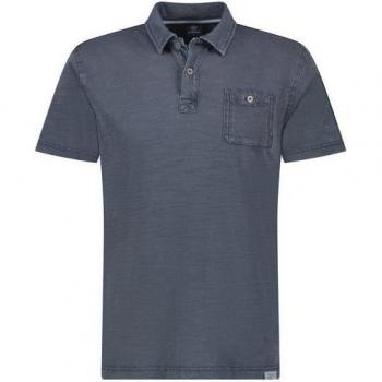 LERROS Poloshirt für Herren, navy mit Print