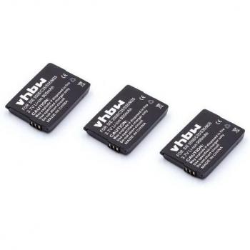 Vhbw 3x Battery for Telekom Sinus 700m/710/700 Wireless Landline Phone (900mAh, 3.7V, Li-Ion)