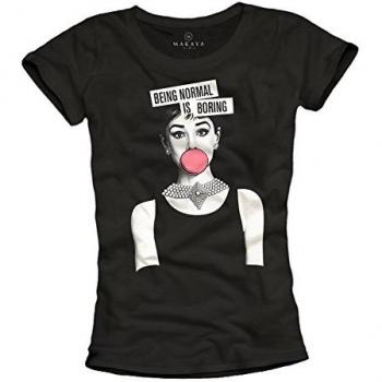 MAKAYA Lustiges Print-Shirt für Damen Audrey
