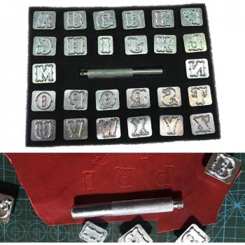 Durable Metal Letter Stamps for Leather Art
