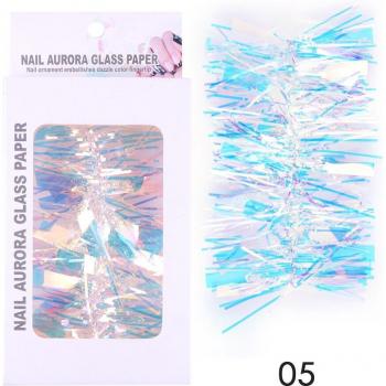 Wrap de Papel Aurora 3D para Nail Art