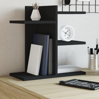 Desk Organiser 42x21.5x42 cm Black Engineered Wood vidaXL