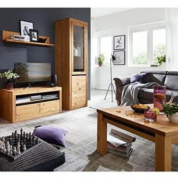 Couchtisch Set WILSON-69, 110x70 cm, Kiefer massiv eichefarbig