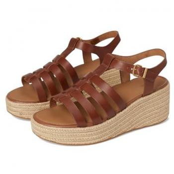 FitFlop Sandales Marron – Espadrille plat de style pêcheur