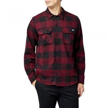 Dickies Herren Hemd Sacramento, Rot (Maroon Mr), L