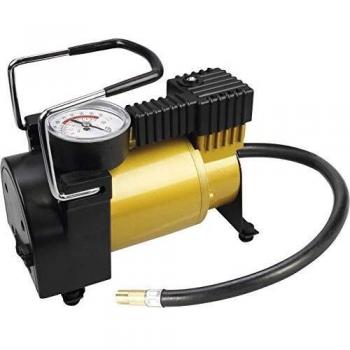 Kompressor 12V Pumpe Metallgehäuse große Reifen Camping Wohnwagen B-Ware gold