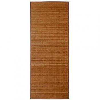 Alfombra de bambú marrón 150x200 cm