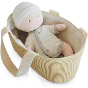 Baby & Carrycot Doudou 28 cm in Bianco e Grigio