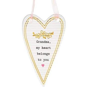 Mother’s Day Gift Box – 10x6 cm Ceramic Heart Saying “My Heart Belongs to