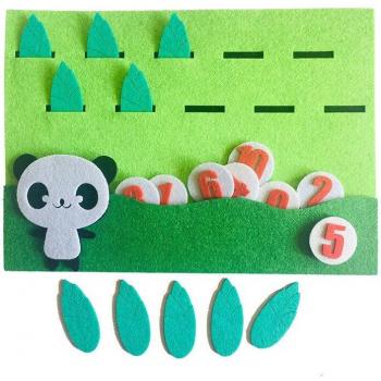 Felt Number Learning Cards for Children
