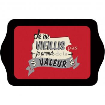 Les Trésors De Lily [A2779] – Metallempfangsplatein „Messages“ (rot, 21 × 14 cm)