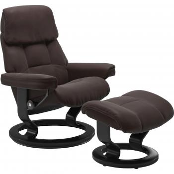 Stressless® Ruby S Sitzmöbel – Classic Base, Gestell aus Eiche, Wenge, Braun, Schwarz