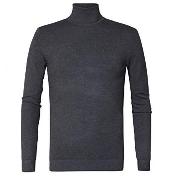 Petrol Industries Pullover mit Rollkragen – Herren M (48), grau meliert