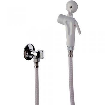 Set doccia bidet eco bianca con gancio e rubinetto