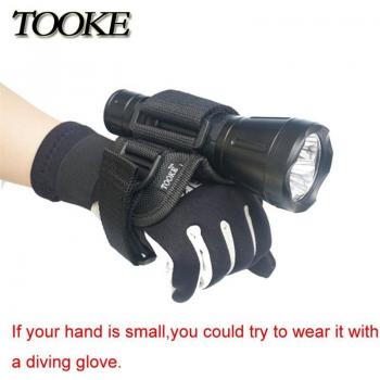 TOOKE Soft Glove Holder for Underwater Diving Torch