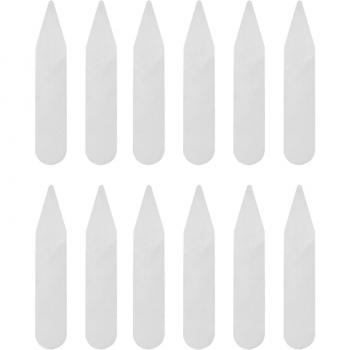 300 Pcs Barres de Col en Plastique Transparent 5x1cm