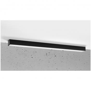 Minimalista Lampada A Soffitto Nero 6x90x6 Cm