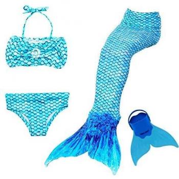 Costume di Sirena NMY 4Pcs per Bambina