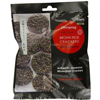 Crackers de Arroz Integral y Semillas de Sésamo Negros