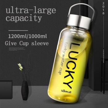 Portable Citrus Glass Bottle with Infuser