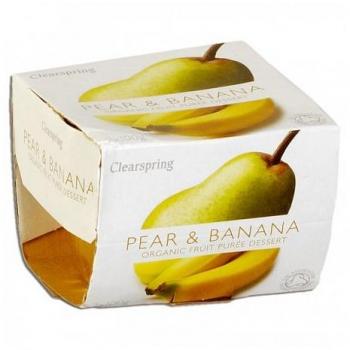 Potito Natural de Pera y Plátano Clearspring 2x100 g