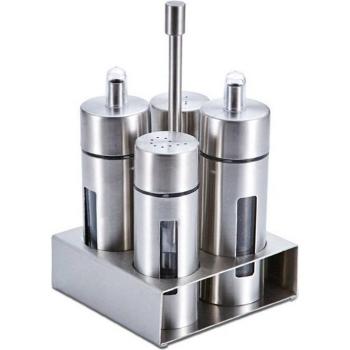 Étagère à épices 5 pièces en inox