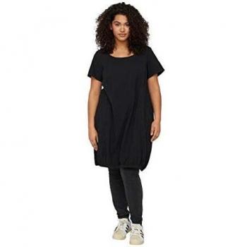 Zizzi Plus Size Damen-Kleid Kurzarm – Größe 62/64, Schwarz