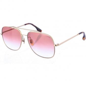 Victoria Beckham Gafas Metal Rectangular Rosa/Amarillo