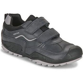 Baskets basses enfant Geox J NEW SAVAGE BOY en noir