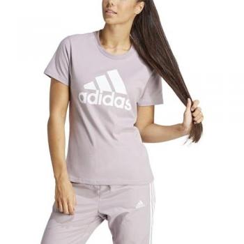 Adidas Maglietta Logo Donna Essentials Fig/White L